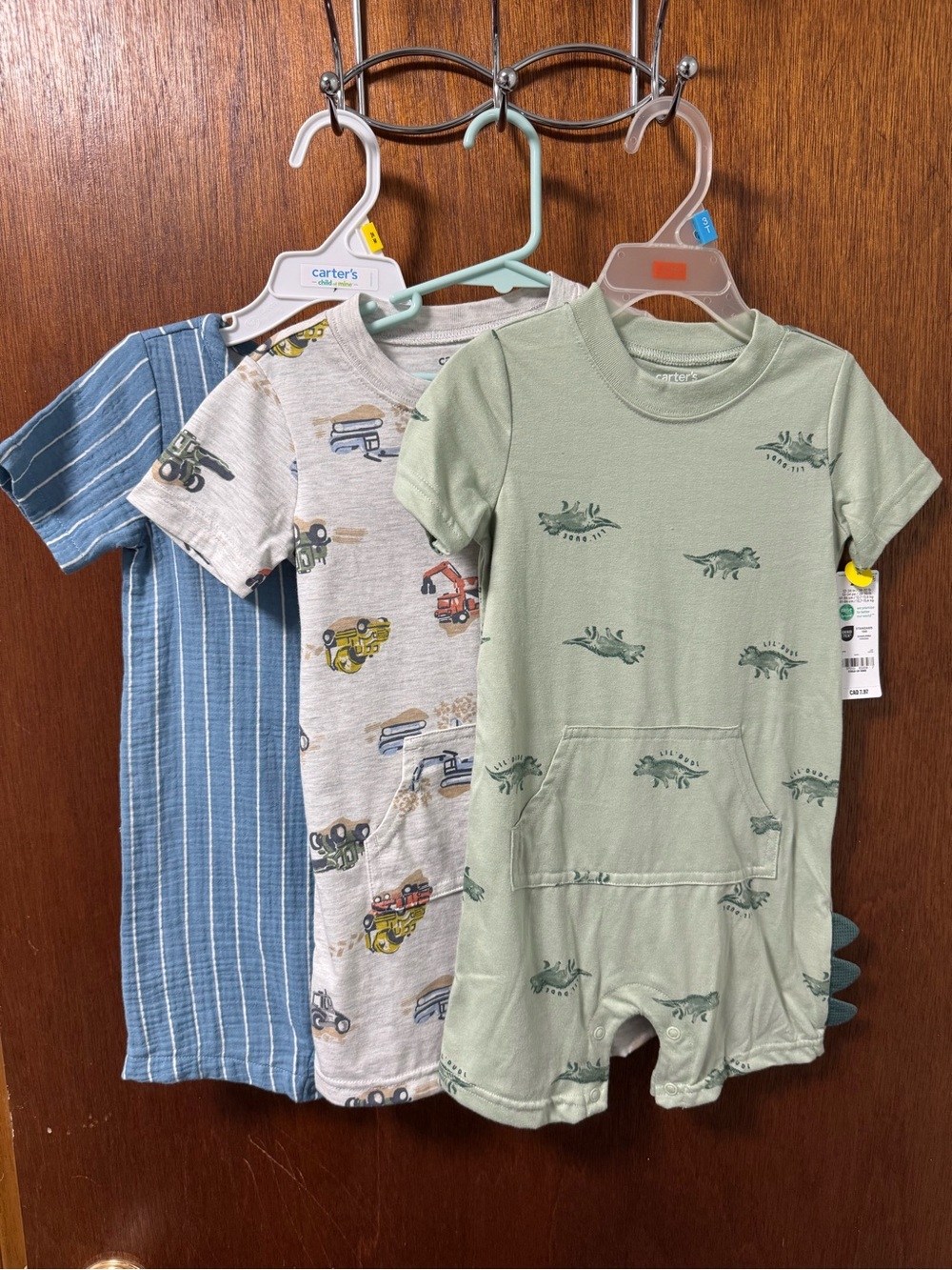 NWT Carter’s child of mine rompers